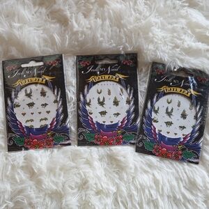 Nail Art Stickers with Gold and Silver Designs-3 Packs